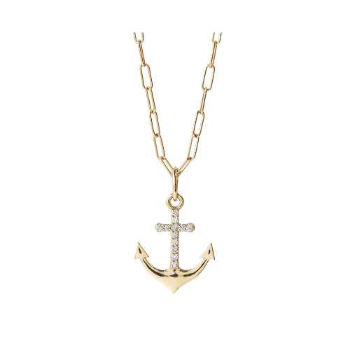 Anchor of Hope Diamond Pendant