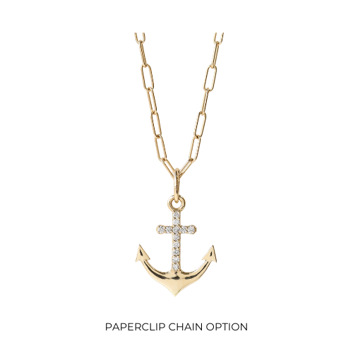 Anchor of Hope Diamond Pendant