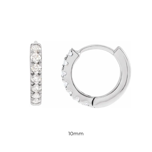 Lab Grown Diamond Huggie Hoops