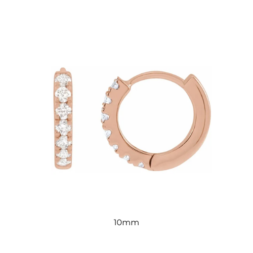 Lab Grown Diamond Huggie Hoops