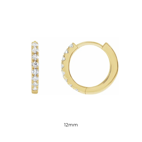 Lab Grown Diamond Huggie Hoops