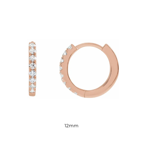 Lab Grown Diamond Huggie Hoops