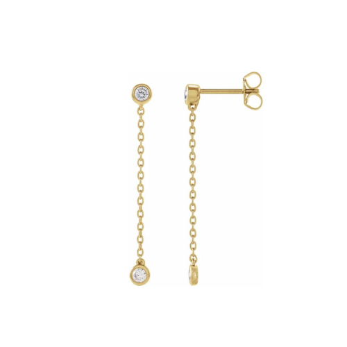 Diamond Chain Earrings