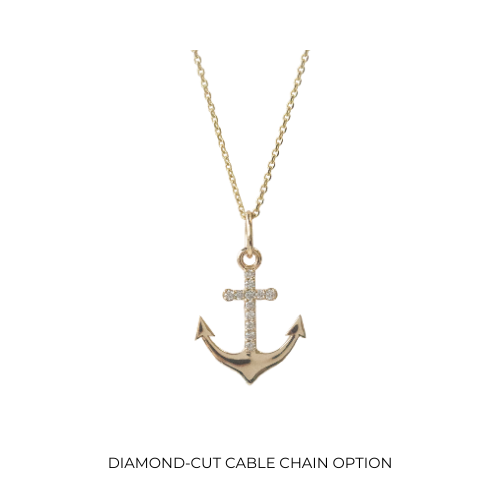 Anchor of Hope Diamond Pendant