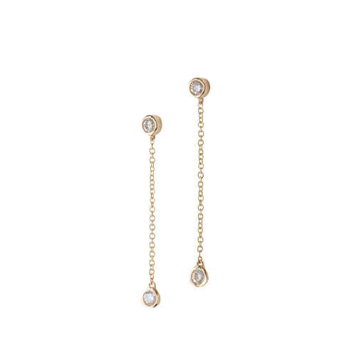 Diamond Chain Earrings