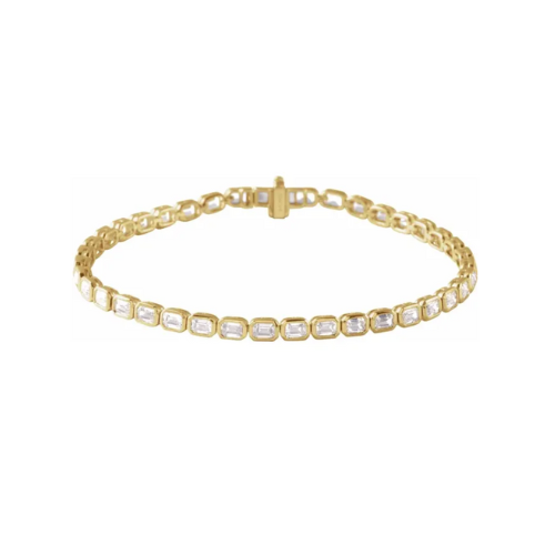 Diamond Bezel Line Bracelet