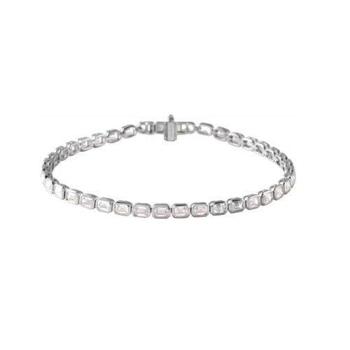 Diamond Bezel Line Bracelet
