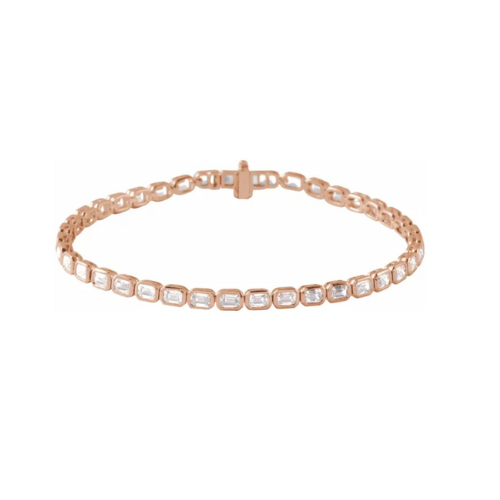 Diamond Bezel Line Bracelet