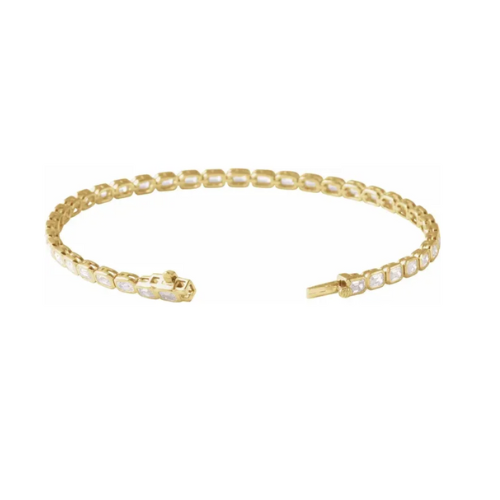 Diamond Bezel Line Bracelet