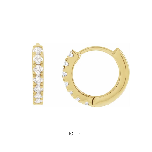 Lab Grown Diamond Huggie Hoops